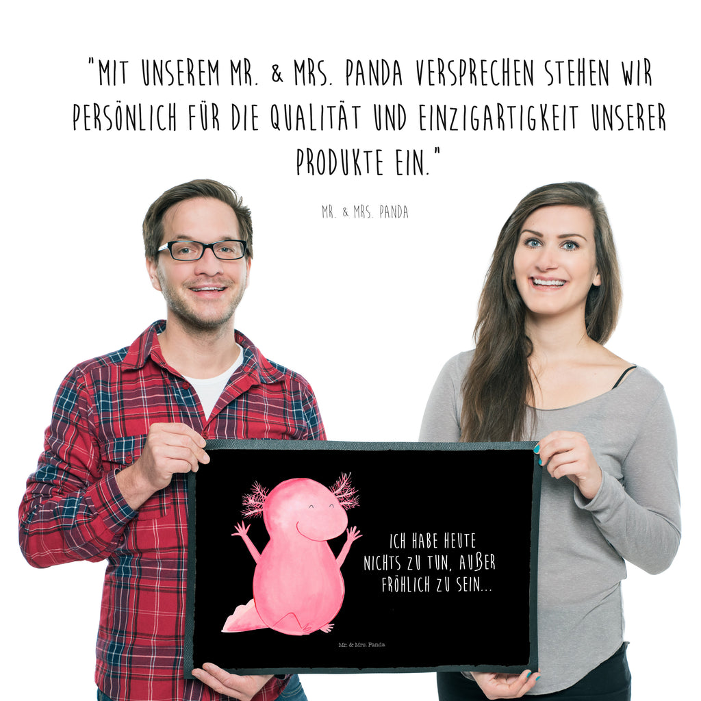 Fußmatte Axolotl Hurra Axolotl, Axolot, Schwanzlurch, Lurch, Lurche, fröhlich, Spaß, Freude, Motivation, Zufriedenheit Türvorleger, Schmutzmatte, Fußabtreter, Matte, Schmutzfänger, Fußabstreifer, Schmutzfangmatte, Türmatte, Motivfußmatte,  Haustürmatte, Vorleger  Axolotl, Molch