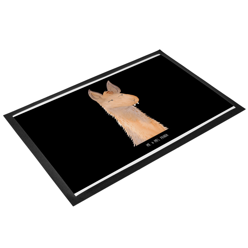 Fußmatte Lamakopf genervt Lama, Lamas, Recht haben, genervt sein, Freundin, beste Freundin, Partnerin, Büro, Büroalltag, Chef, Chefin, Azubi Türvorleger, Schmutzmatte, Fußabtreter, Matte, Schmutzfänger, Fußabstreifer, Schmutzfangmatte, Türmatte, Motivfußmatte,  Haustürmatte, Vorleger  Lama, Alpaka