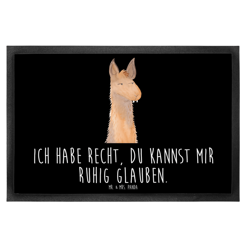 Fußmatte Lamakopf genervt Lama, Lamas, Recht haben, genervt sein, Freundin, beste Freundin, Partnerin, Büro, Büroalltag, Chef, Chefin, Azubi Türvorleger, Schmutzmatte, Fußabtreter, Matte, Schmutzfänger, Fußabstreifer, Schmutzfangmatte, Türmatte, Motivfußmatte,  Haustürmatte, Vorleger  Lama, Alpaka