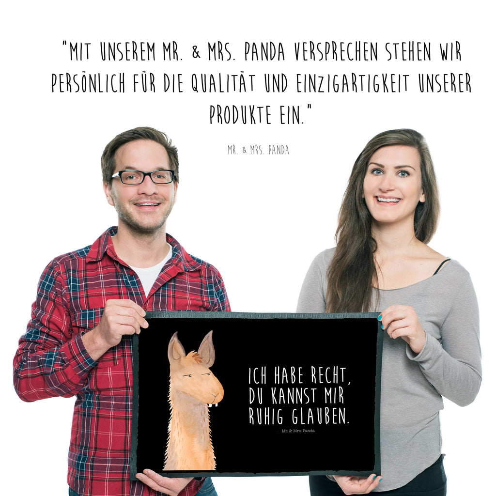 Fußmatte Lamakopf genervt Lama, Lamas, Recht haben, genervt sein, Freundin, beste Freundin, Partnerin, Büro, Büroalltag, Chef, Chefin, Azubi Türvorleger, Schmutzmatte, Fußabtreter, Matte, Schmutzfänger, Fußabstreifer, Schmutzfangmatte, Türmatte, Motivfußmatte,  Haustürmatte, Vorleger  Lama, Alpaka