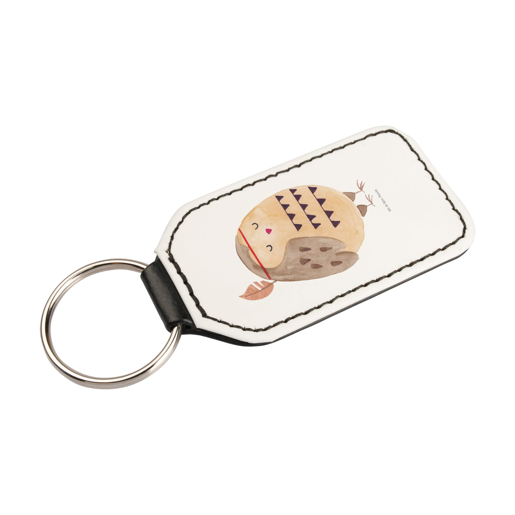 Rechteckig Schlüsselanhänger Eule Federschmuck Schlüsselanhänger, Anhänger, Taschenanhänger, Glücksbringer, Schutzengel, Eule, Eule Deko, Owl, Das Leben ist ein Abenteuer, Reisespruch, Federschmuck, Dekoration