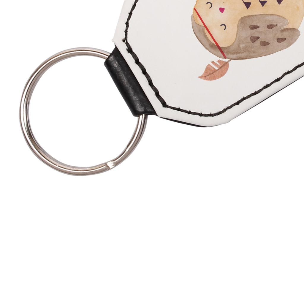 Rechteckig Schlüsselanhänger Eule Federschmuck Schlüsselanhänger, Anhänger, Taschenanhänger, Glücksbringer, Schutzengel, Eule, Eule Deko, Owl, Das Leben ist ein Abenteuer, Reisespruch, Federschmuck, Dekoration