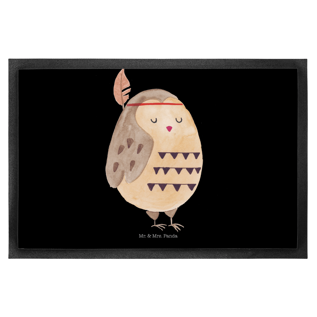 Fußmatte Eule Federschmuck Eule, Eule Deko, Owl, Das Leben ist ein Abenteuer, Reisespruch, Federschmuck, Dekoration  Türvorleger, Schmutzmatte, Fußabtreter, Matte, Schmutzfänger, Fußabstreifer, Schmutzfangmatte, Türmatte, Motivfußmatte,  Haustürmatte, Vorleger  Eule