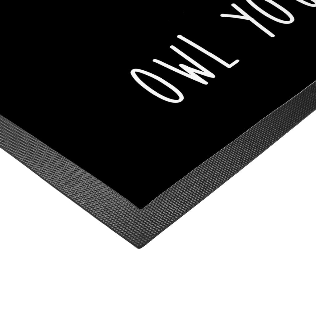 Fußmatte Eule Liebe Eule, Eule Deko, Liebe, Hochzeit Spruch, Owl, All you need is love, Liebe Spruch, Freundin Geschenk, Freund, Wortspiel lustig Türvorleger, Schmutzmatte, Fußabtreter, Matte, Schmutzfänger, Fußabstreifer, Schmutzfangmatte, Türmatte, Motivfußmatte,  Haustürmatte, Vorleger  Eule