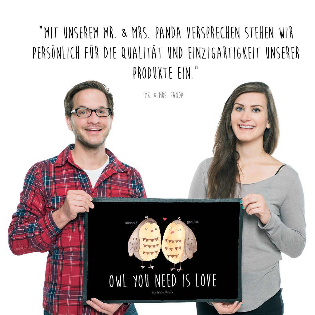 Fußmatte Eule Liebe Eule, Eule Deko, Liebe, Hochzeit Spruch, Owl, All you need is love, Liebe Spruch, Freundin Geschenk, Freund, Wortspiel lustig Türvorleger, Schmutzmatte, Fußabtreter, Matte, Schmutzfänger, Fußabstreifer, Schmutzfangmatte, Türmatte, Motivfußmatte,  Haustürmatte, Vorleger  Eule