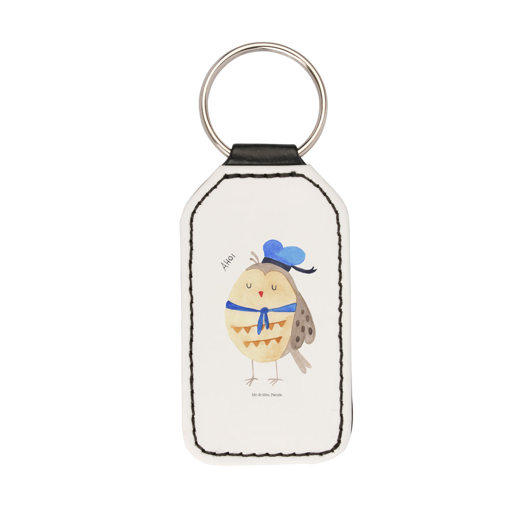 Rechteckig Schlüsselanhänger Eule Matrosen Schlüsselanhänger, Anhänger, Taschenanhänger, Glücksbringer, Schutzengel, Eule, Eule Spruch, Eule Deko, Owl, Wortspiel lustig, Matrose, Freundin, Ehe, Seefahrer, Heimathafen, Hochzeitstag Geschenk