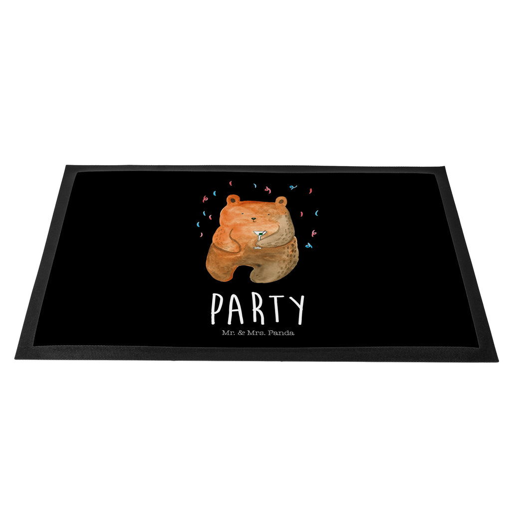 Fußmatte Bär Party Geburtstag, Geburtstagsgeschenk, Geschenk, Party, Feiern, Abfeiern, Mitbringsel, Gute Laune, Lustig Türvorleger, Schmutzmatte, Fußabtreter, Matte, Schmutzfänger, Fußabstreifer, Schmutzfangmatte, Türmatte, Motivfußmatte,  Haustürmatte, Vorleger  Bär, Teddy, Teddybär