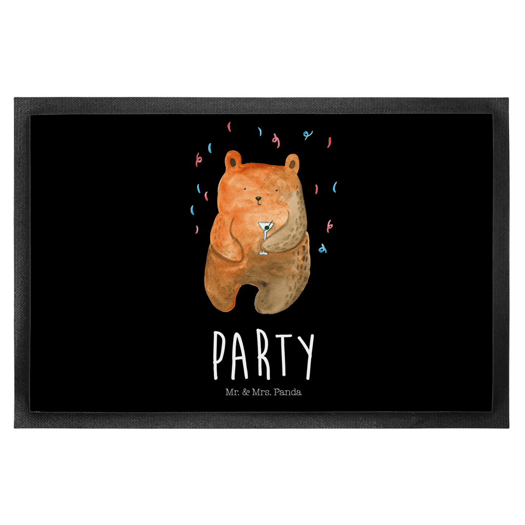 Fußmatte Bär Party Geburtstag, Geburtstagsgeschenk, Geschenk, Party, Feiern, Abfeiern, Mitbringsel, Gute Laune, Lustig Türvorleger, Schmutzmatte, Fußabtreter, Matte, Schmutzfänger, Fußabstreifer, Schmutzfangmatte, Türmatte, Motivfußmatte,  Haustürmatte, Vorleger  Bär, Teddy, Teddybär