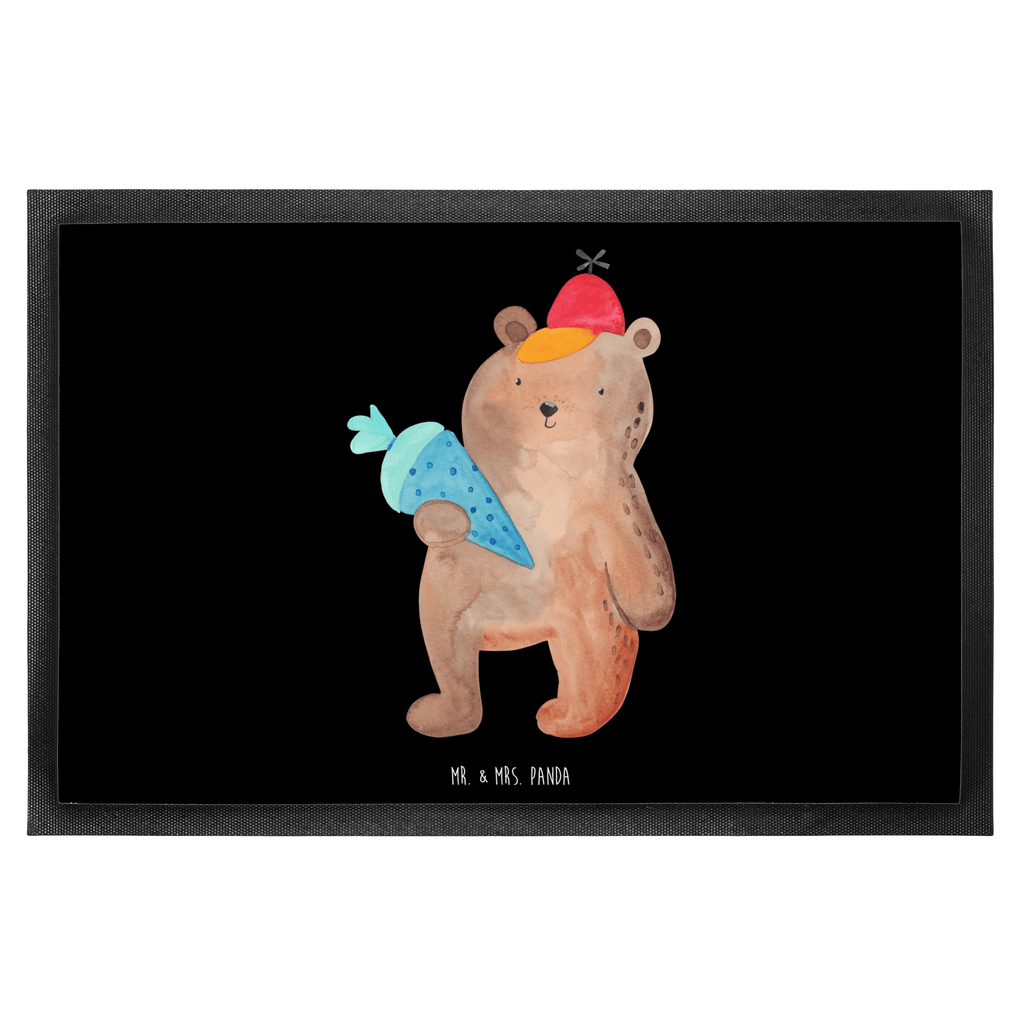 Fußmatte Bär mit Schultüte Bär Motiv, Schultüte, Erster Schultag Geschenk, Einschulung Geschenk, Schule Geschenk, Grundschule, Schulanfang, Schulbeginn,  Türvorleger, Schmutzmatte, Fußabtreter, Matte, Schmutzfänger, Fußabstreifer, Schmutzfangmatte, Türmatte, Motivfußmatte,  Haustürmatte, Vorleger  Bär, Teddy, Teddybär