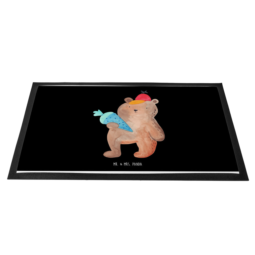 Fußmatte Bär mit Schultüte Bär Motiv, Schultüte, Erster Schultag Geschenk, Einschulung Geschenk, Schule Geschenk, Grundschule, Schulanfang, Schulbeginn,  Türvorleger, Schmutzmatte, Fußabtreter, Matte, Schmutzfänger, Fußabstreifer, Schmutzfangmatte, Türmatte, Motivfußmatte,  Haustürmatte, Vorleger  Bär, Teddy, Teddybär