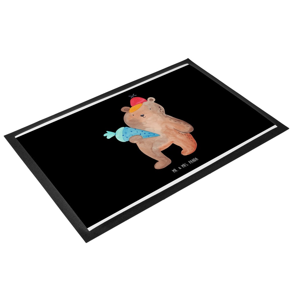 Fußmatte Bär mit Schultüte Bär Motiv, Schultüte, Erster Schultag Geschenk, Einschulung Geschenk, Schule Geschenk, Grundschule, Schulanfang, Schulbeginn,  Türvorleger, Schmutzmatte, Fußabtreter, Matte, Schmutzfänger, Fußabstreifer, Schmutzfangmatte, Türmatte, Motivfußmatte,  Haustürmatte, Vorleger  Bär, Teddy, Teddybär