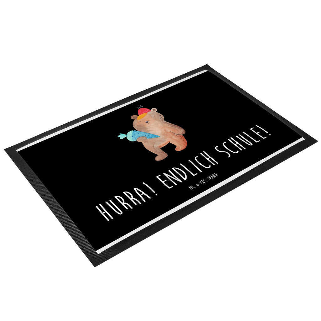 Fußmatte Bär mit Schultüte Bär Motiv, Schultüte, Erster Schultag Geschenk, Einschulung Geschenk, Schule Geschenk, Grundschule, Schulanfang, Schulbeginn,  Türvorleger, Schmutzmatte, Fußabtreter, Matte, Schmutzfänger, Fußabstreifer, Schmutzfangmatte, Türmatte, Motivfußmatte,  Haustürmatte, Vorleger  Bär, Teddy, Teddybär