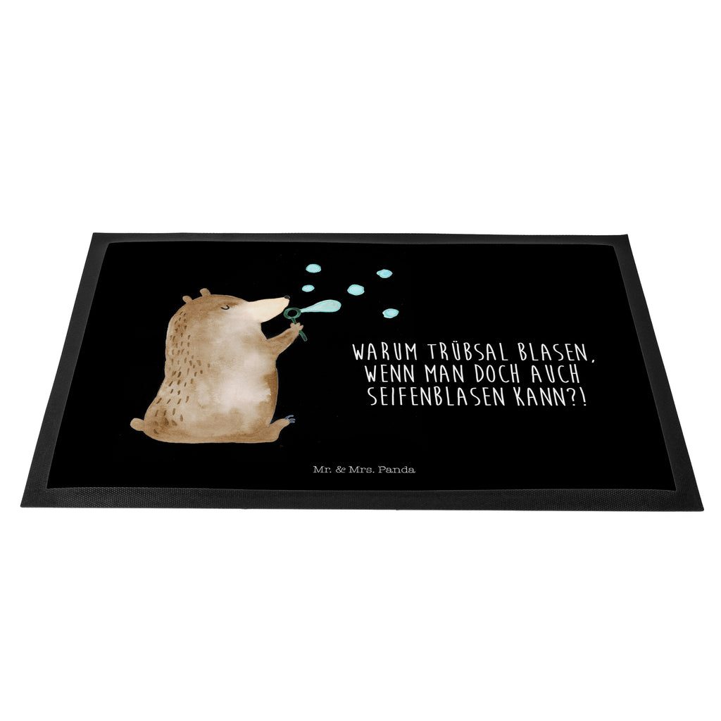 Fußmatte Bär Seifenblasen Seifenblasen Bär Lustig Sein Glücklich Traurig Happy Türvorleger, Schmutzmatte, Fußabtreter, Matte, Schmutzfänger, Fußabstreifer, Schmutzfangmatte, Türmatte, Motivfußmatte,  Haustürmatte, Vorleger  Bär, Teddy, Teddybär