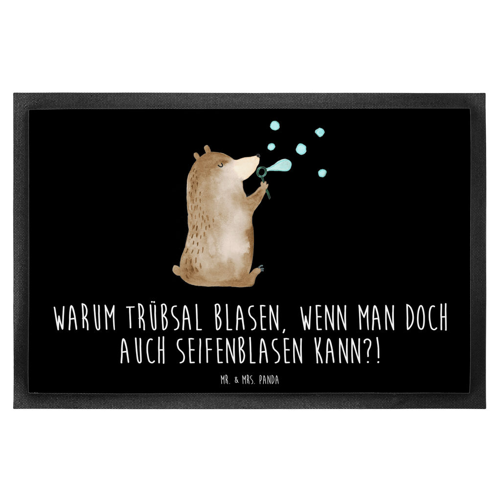 Fußmatte Bär Seifenblasen Seifenblasen Bär Lustig Sein Glücklich Traurig Happy Türvorleger, Schmutzmatte, Fußabtreter, Matte, Schmutzfänger, Fußabstreifer, Schmutzfangmatte, Türmatte, Motivfußmatte,  Haustürmatte, Vorleger  Bär, Teddy, Teddybär