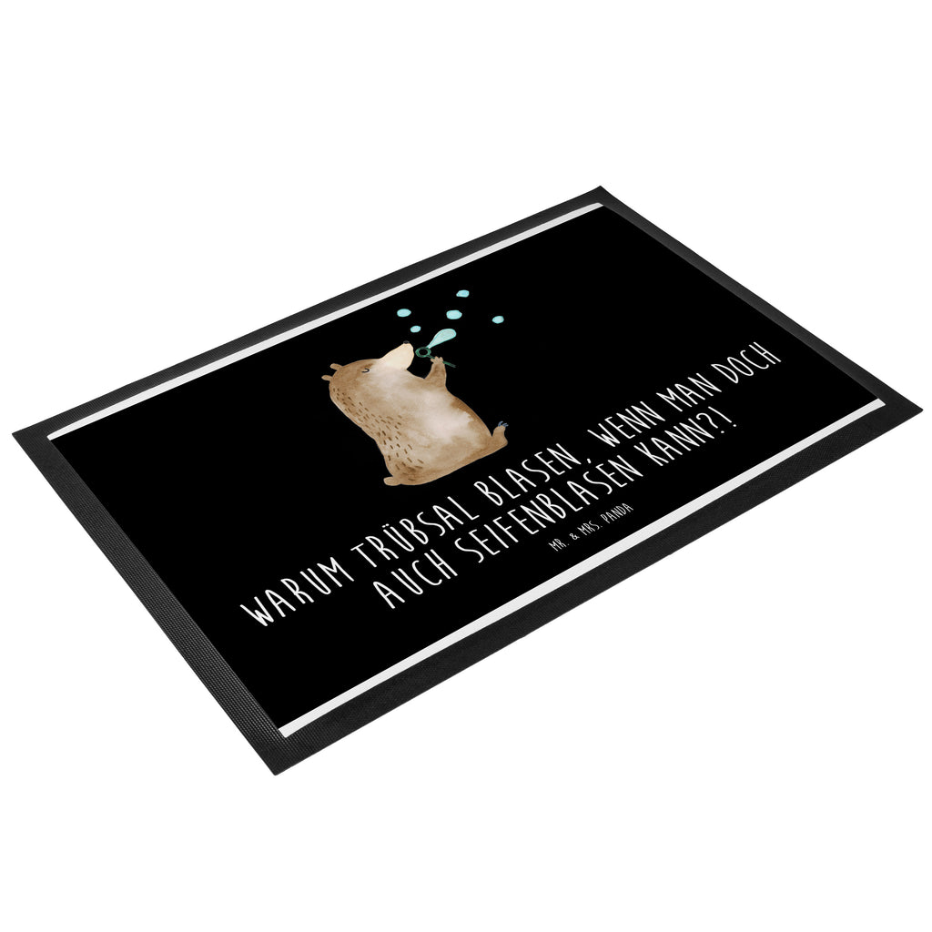 Fußmatte Bär Seifenblasen Seifenblasen Bär Lustig Sein Glücklich Traurig Happy Türvorleger, Schmutzmatte, Fußabtreter, Matte, Schmutzfänger, Fußabstreifer, Schmutzfangmatte, Türmatte, Motivfußmatte,  Haustürmatte, Vorleger  Bär, Teddy, Teddybär