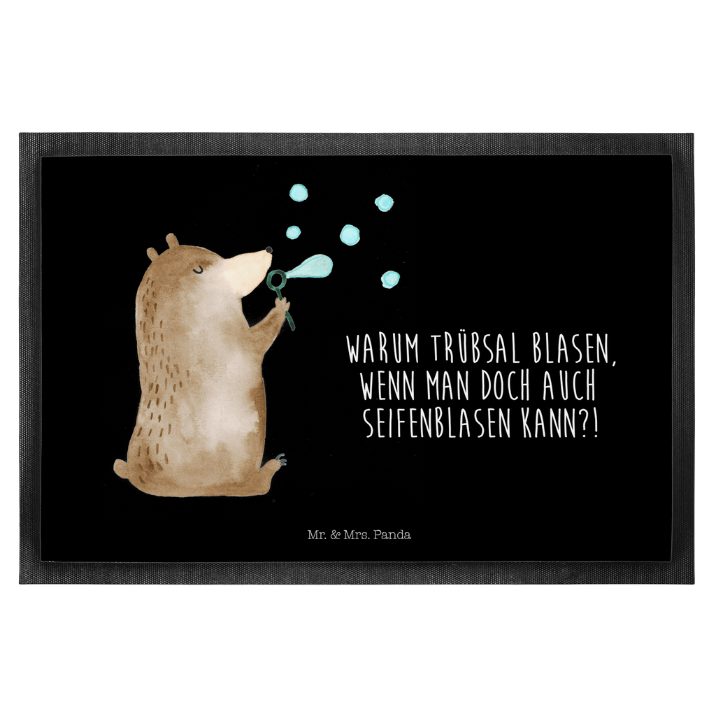 Fußmatte Bär Seifenblasen Seifenblasen Bär Lustig Sein Glücklich Traurig Happy Türvorleger, Schmutzmatte, Fußabtreter, Matte, Schmutzfänger, Fußabstreifer, Schmutzfangmatte, Türmatte, Motivfußmatte,  Haustürmatte, Vorleger  Bär, Teddy, Teddybär