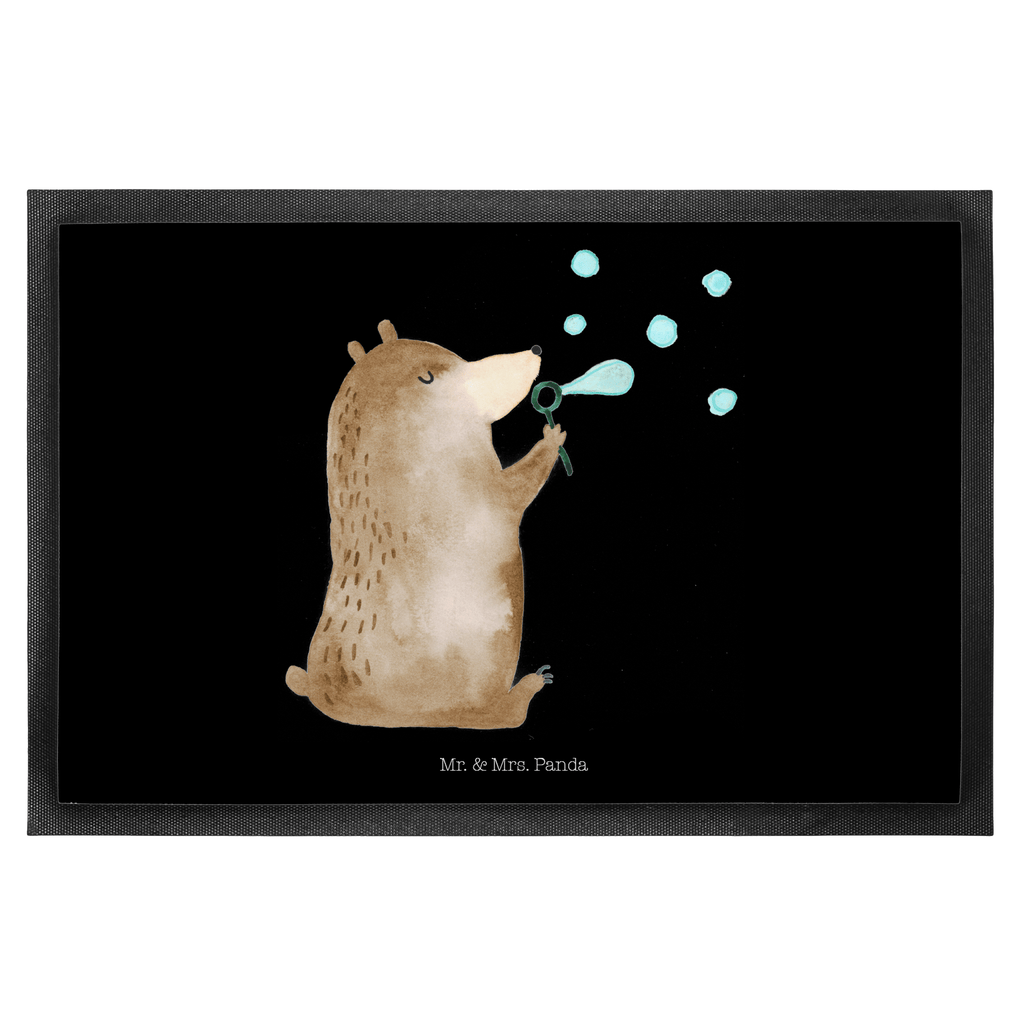 Fußmatte Bär Seifenblasen Seifenblasen Bär Lustig Sein Glücklich Traurig Happy Türvorleger, Schmutzmatte, Fußabtreter, Matte, Schmutzfänger, Fußabstreifer, Schmutzfangmatte, Türmatte, Motivfußmatte,  Haustürmatte, Vorleger  Bär, Teddy, Teddybär