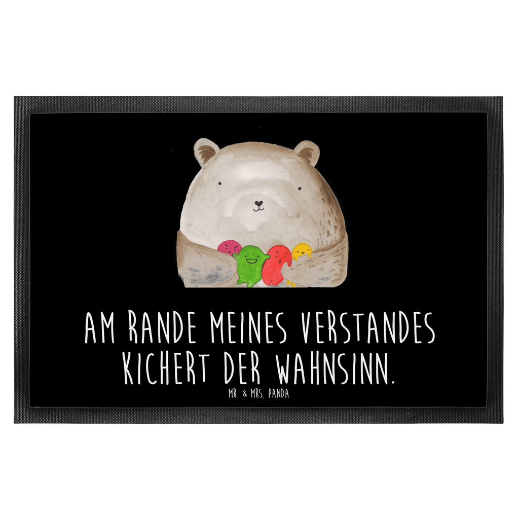 Fußmatte Bär Gefühl Bär, Wahnsinn, Verrückt, Durchgedreht Türvorleger, Schmutzmatte, Fußabtreter, Matte, Schmutzfänger, Fußabstreifer, Schmutzfangmatte, Türmatte, Motivfußmatte,  Haustürmatte, Vorleger  Bär, Teddy, Teddybär
