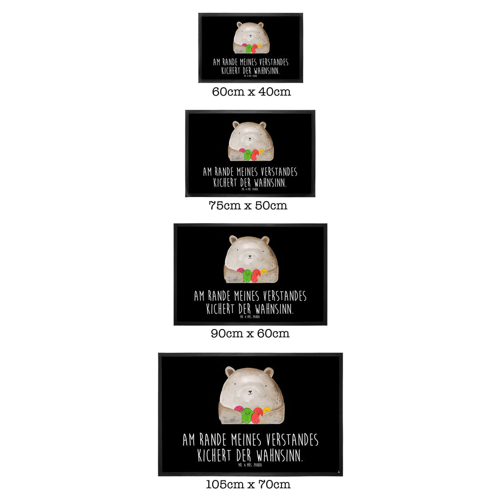 Fußmatte Bär Gefühl Bär, Wahnsinn, Verrückt, Durchgedreht Türvorleger, Schmutzmatte, Fußabtreter, Matte, Schmutzfänger, Fußabstreifer, Schmutzfangmatte, Türmatte, Motivfußmatte,  Haustürmatte, Vorleger  Bär, Teddy, Teddybär