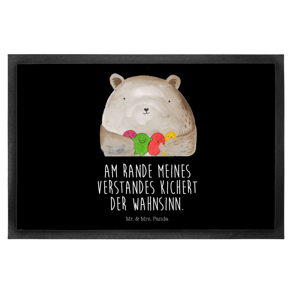 Fußmatte Bär Gefühl Bär, Wahnsinn, Verrückt, Durchgedreht Türvorleger, Schmutzmatte, Fußabtreter, Matte, Schmutzfänger, Fußabstreifer, Schmutzfangmatte, Türmatte, Motivfußmatte,  Haustürmatte, Vorleger  Bär, Teddy, Teddybär