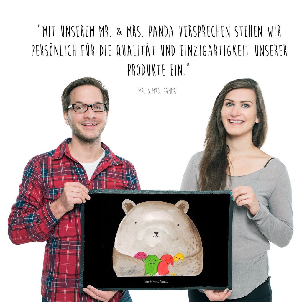 Fußmatte Bär Gefühl Bär, Wahnsinn, Verrückt, Durchgedreht Türvorleger, Schmutzmatte, Fußabtreter, Matte, Schmutzfänger, Fußabstreifer, Schmutzfangmatte, Türmatte, Motivfußmatte,  Haustürmatte, Vorleger  Bär, Teddy, Teddybär