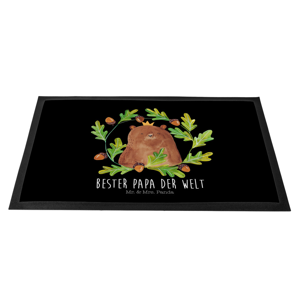 Fußmatte Bär König Papa, Bär, Papa Bär, bester Vater, bester Papa, weltbester Papa, Vatertag, Vater, Dad, Daddy, Papi, Türvorleger, Schmutzmatte, Fußabtreter, Matte, Schmutzfänger, Fußabstreifer, Schmutzfangmatte, Türmatte, Motivfußmatte,  Haustürmatte, Vorleger  Bär, Teddy, Teddybär