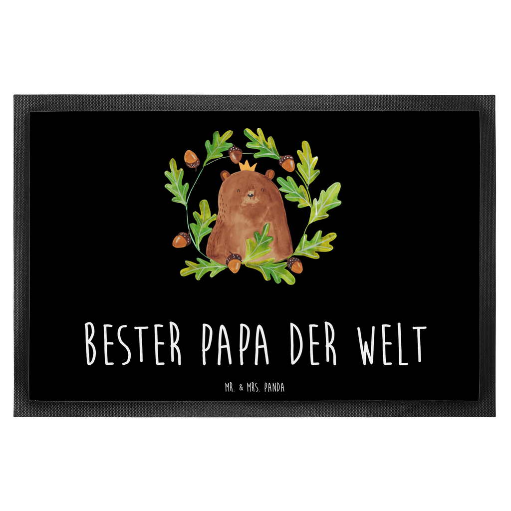 Fußmatte Bär König Papa, Bär, Papa Bär, bester Vater, bester Papa, weltbester Papa, Vatertag, Vater, Dad, Daddy, Papi, Türvorleger, Schmutzmatte, Fußabtreter, Matte, Schmutzfänger, Fußabstreifer, Schmutzfangmatte, Türmatte, Motivfußmatte,  Haustürmatte, Vorleger  Bär, Teddy, Teddybär