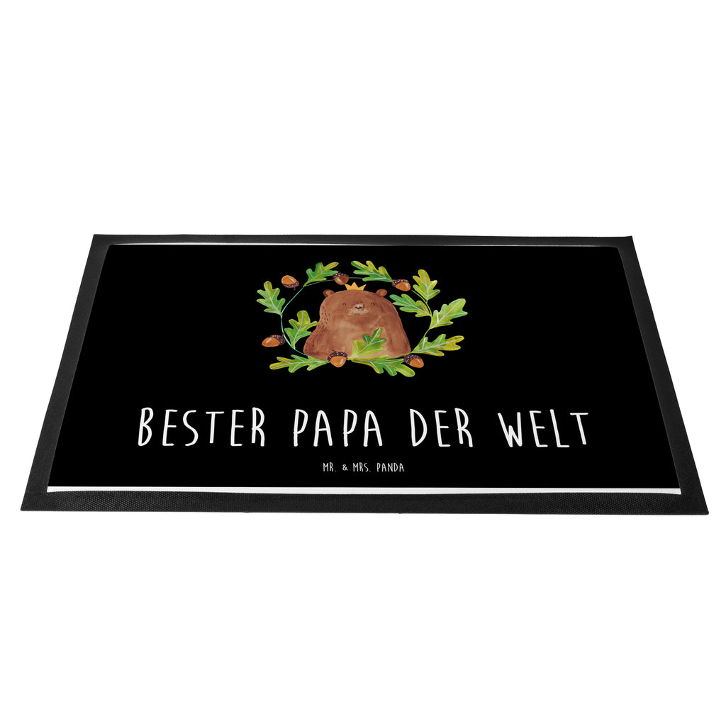 Fußmatte Bär König Papa, Bär, Papa Bär, bester Vater, bester Papa, weltbester Papa, Vatertag, Vater, Dad, Daddy, Papi, Türvorleger, Schmutzmatte, Fußabtreter, Matte, Schmutzfänger, Fußabstreifer, Schmutzfangmatte, Türmatte, Motivfußmatte,  Haustürmatte, Vorleger  Bär, Teddy, Teddybär