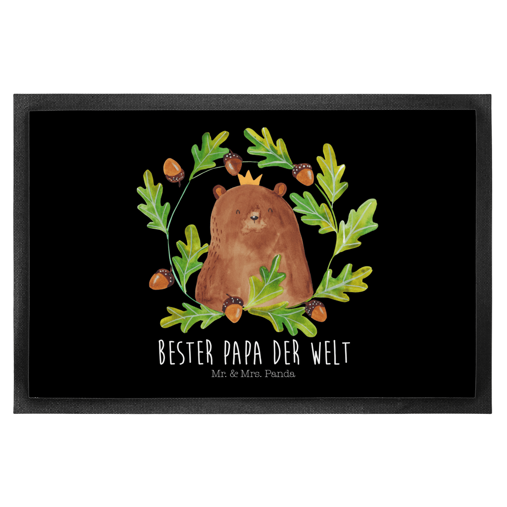 Fußmatte Bär König Papa, Bär, Papa Bär, bester Vater, bester Papa, weltbester Papa, Vatertag, Vater, Dad, Daddy, Papi, Türvorleger, Schmutzmatte, Fußabtreter, Matte, Schmutzfänger, Fußabstreifer, Schmutzfangmatte, Türmatte, Motivfußmatte,  Haustürmatte, Vorleger  Bär, Teddy, Teddybär
