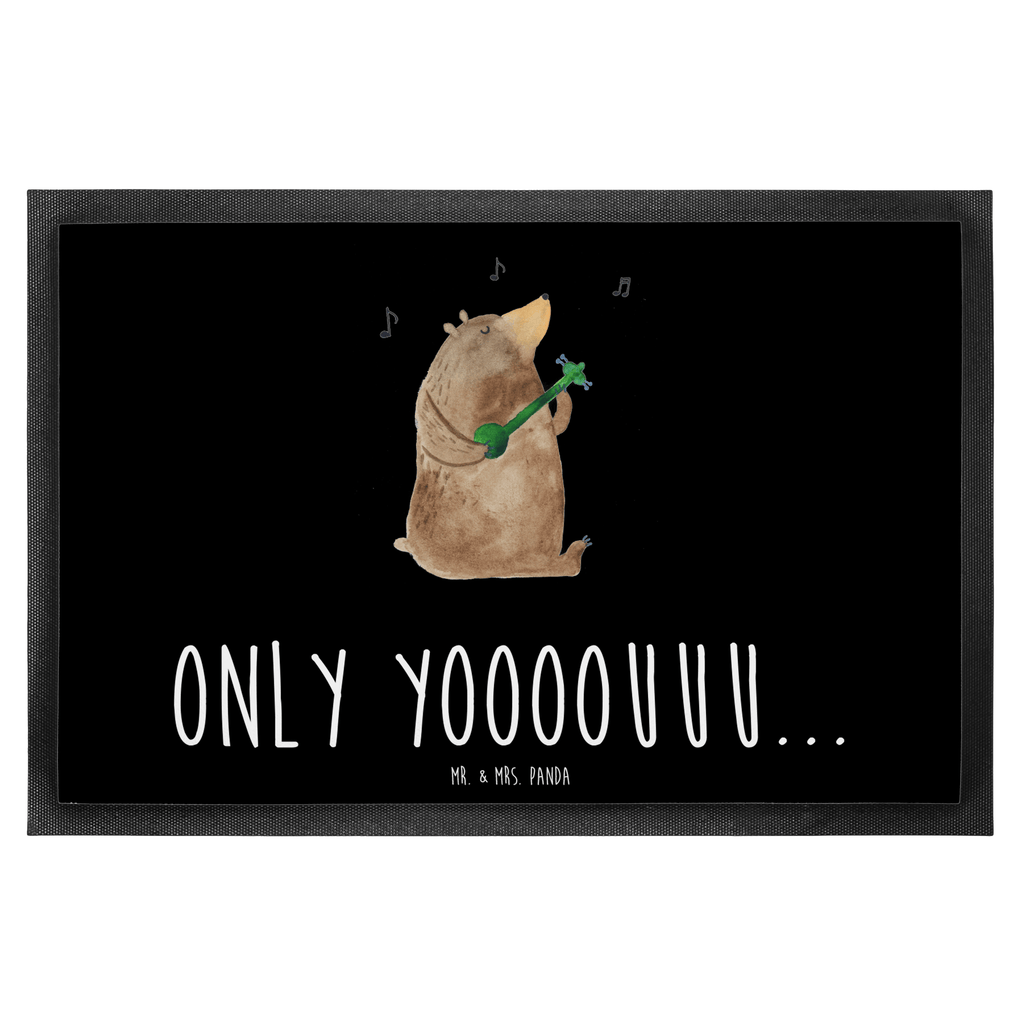 Fußmatte Bär Gitarre  Türvorleger, Schmutzmatte, Fußabtreter, Matte, Schmutzfänger, Fußabstreifer, Schmutzfangmatte, Türmatte, Motivfußmatte,  Haustürmatte, Vorleger  Bär, Teddy, Teddybär