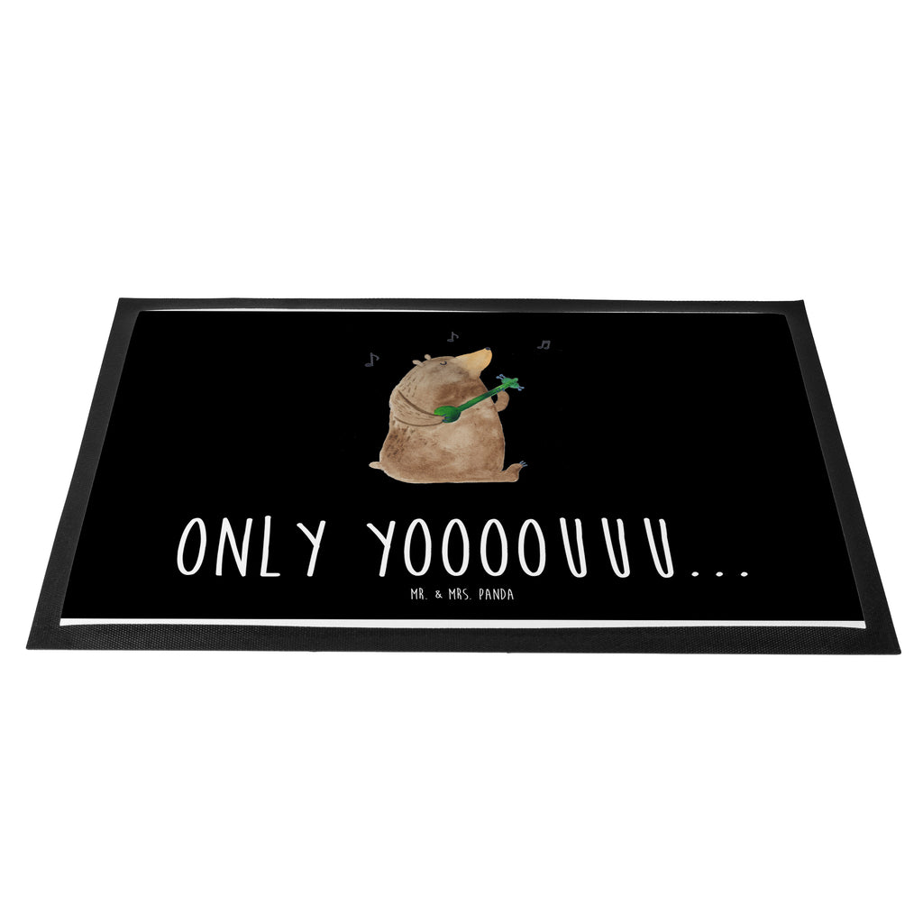 Fußmatte Bär Gitarre  Türvorleger, Schmutzmatte, Fußabtreter, Matte, Schmutzfänger, Fußabstreifer, Schmutzfangmatte, Türmatte, Motivfußmatte,  Haustürmatte, Vorleger  Bär, Teddy, Teddybär