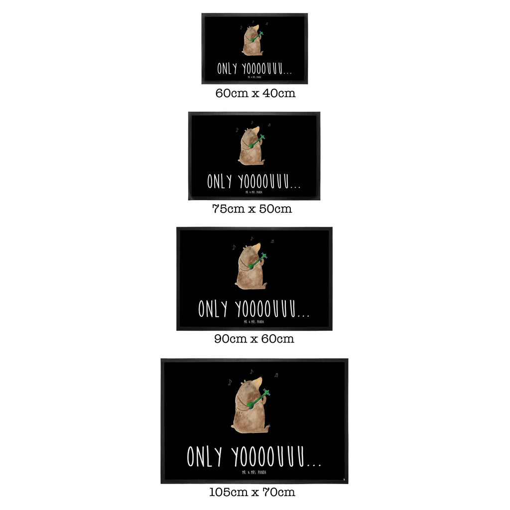 Fußmatte Bär Gitarre  Türvorleger, Schmutzmatte, Fußabtreter, Matte, Schmutzfänger, Fußabstreifer, Schmutzfangmatte, Türmatte, Motivfußmatte,  Haustürmatte, Vorleger  Bär, Teddy, Teddybär