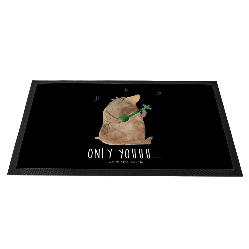 Fußmatte Bär Gitarre  Türvorleger, Schmutzmatte, Fußabtreter, Matte, Schmutzfänger, Fußabstreifer, Schmutzfangmatte, Türmatte, Motivfußmatte,  Haustürmatte, Vorleger  Bär, Teddy, Teddybär