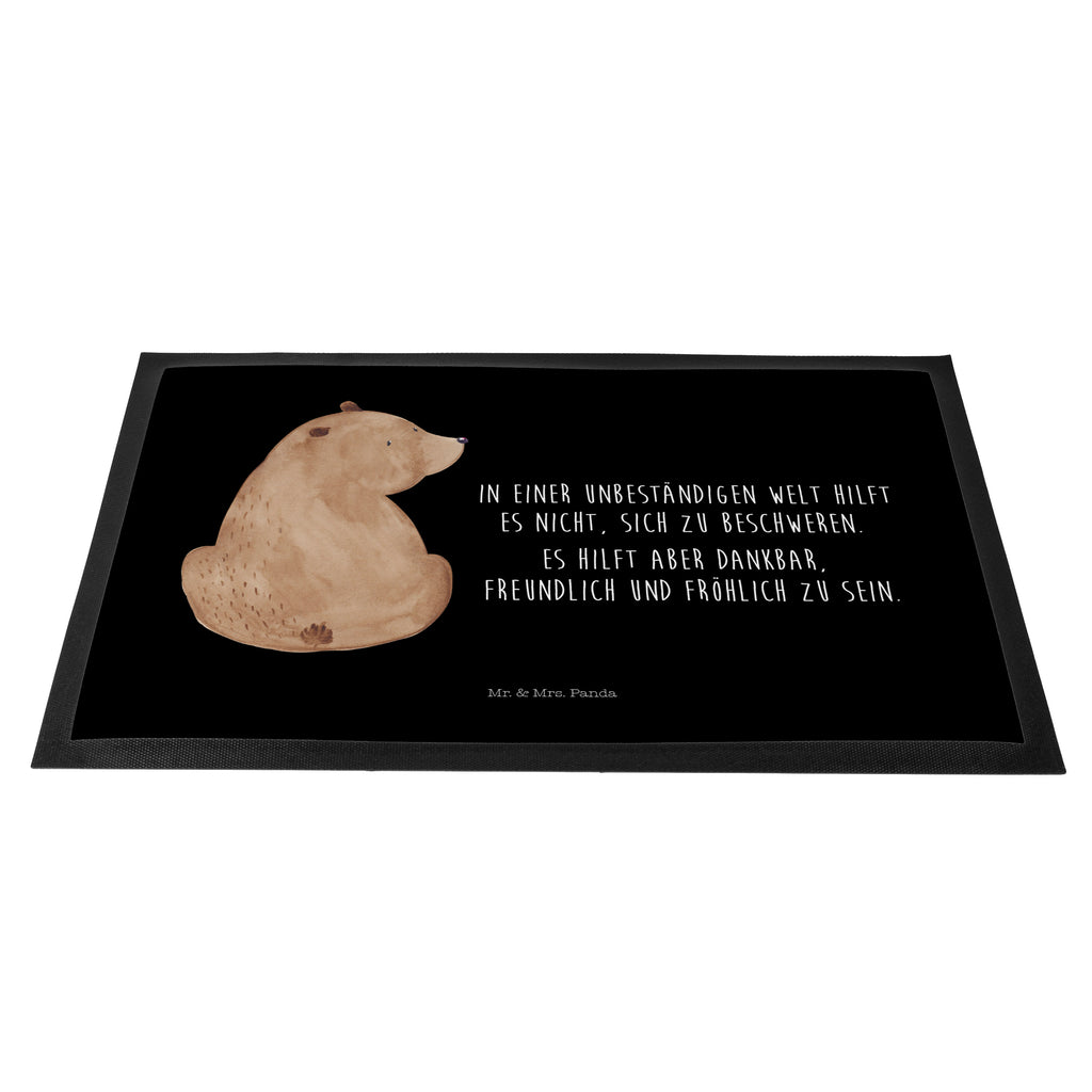 Fußmatte Bär Schulterblick Bär, Selbstachtung, Weltansicht, Motivation, Bären, Bärenliebe, Weisheit  Türvorleger, Schmutzmatte, Fußabtreter, Matte, Schmutzfänger, Fußabstreifer, Schmutzfangmatte, Türmatte, Motivfußmatte,  Haustürmatte, Vorleger  Bär, Teddy, Teddybär