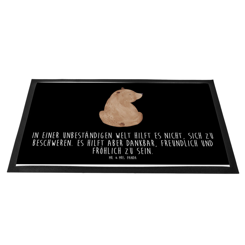 Fußmatte Bär Schulterblick Bär, Selbstachtung, Weltansicht, Motivation, Bären, Bärenliebe, Weisheit  Türvorleger, Schmutzmatte, Fußabtreter, Matte, Schmutzfänger, Fußabstreifer, Schmutzfangmatte, Türmatte, Motivfußmatte,  Haustürmatte, Vorleger  Bär, Teddy, Teddybär