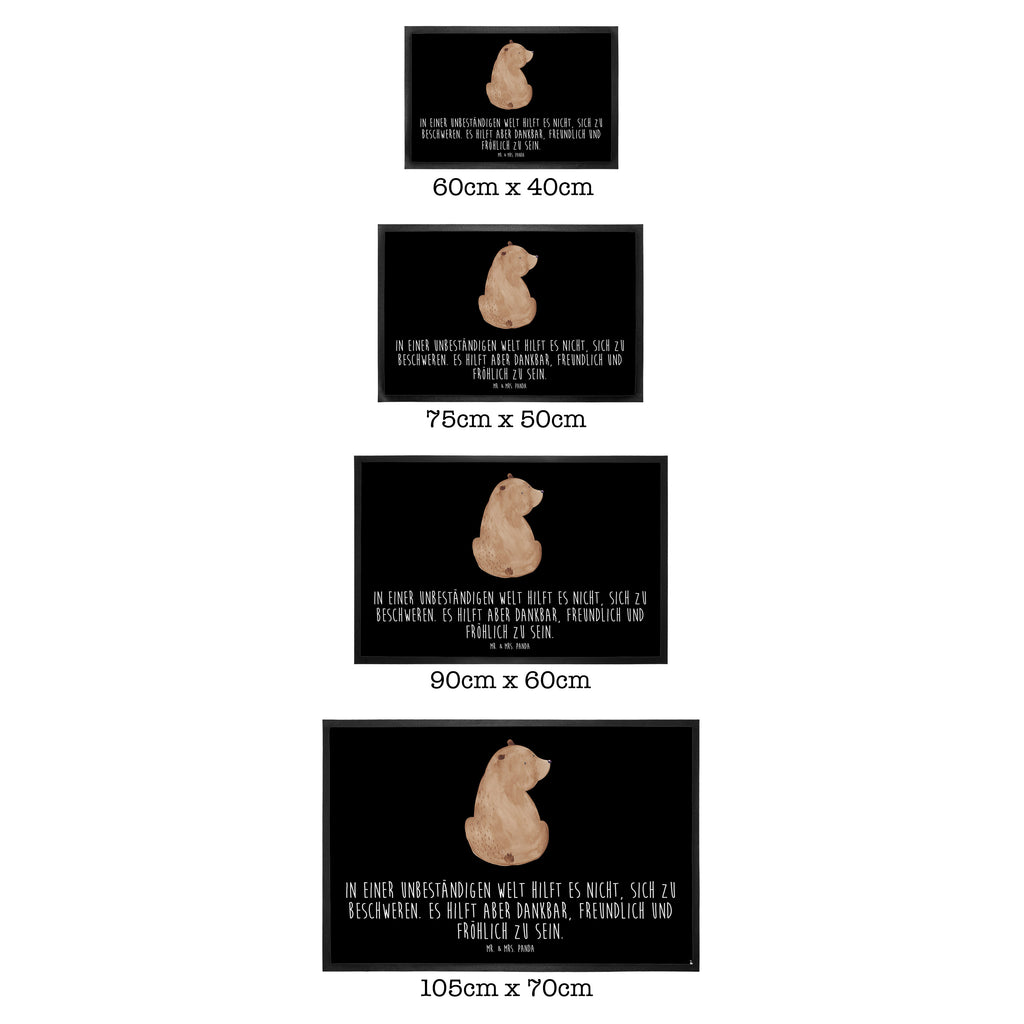 Fußmatte Bär Schulterblick Bär, Selbstachtung, Weltansicht, Motivation, Bären, Bärenliebe, Weisheit  Türvorleger, Schmutzmatte, Fußabtreter, Matte, Schmutzfänger, Fußabstreifer, Schmutzfangmatte, Türmatte, Motivfußmatte,  Haustürmatte, Vorleger  Bär, Teddy, Teddybär