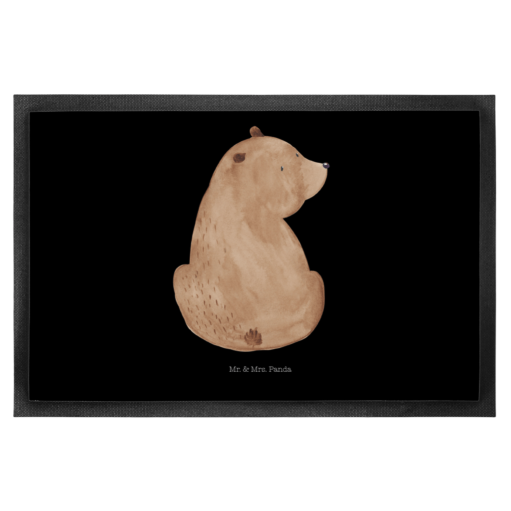 Fußmatte Bär Schulterblick Bär, Selbstachtung, Weltansicht, Motivation, Bären, Bärenliebe, Weisheit  Türvorleger, Schmutzmatte, Fußabtreter, Matte, Schmutzfänger, Fußabstreifer, Schmutzfangmatte, Türmatte, Motivfußmatte,  Haustürmatte, Vorleger  Bär, Teddy, Teddybär