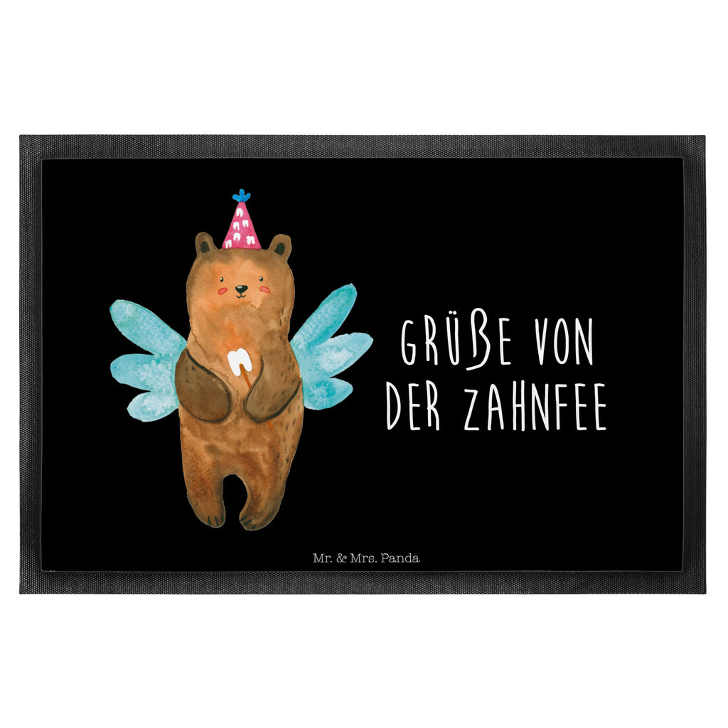 Fußmatte Zahnfee Bär Türvorleger, Schmutzmatte, Fußabtreter, Matte, Schmutzfänger, Fußabstreifer, Schmutzfangmatte, Türmatte, Motivfußmatte, Haustürmatte, Vorleger, Bär, Teddy, Teddybär, Zahnfee, Fee, Milchzahn, Erster Zahn