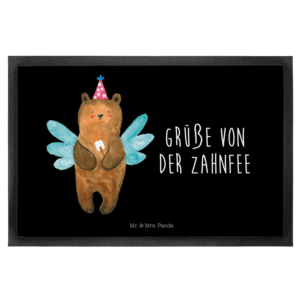 Fußmatte Zahnfee Bär Türvorleger, Schmutzmatte, Fußabtreter, Matte, Schmutzfänger, Fußabstreifer, Schmutzfangmatte, Türmatte, Motivfußmatte, Haustürmatte, Vorleger, Bär, Teddy, Teddybär, Zahnfee, Fee, Milchzahn, Erster Zahn