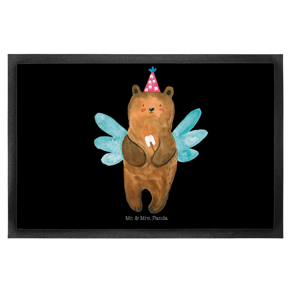 Fußmatte Zahnfee Bär Türvorleger, Schmutzmatte, Fußabtreter, Matte, Schmutzfänger, Fußabstreifer, Schmutzfangmatte, Türmatte, Motivfußmatte, Haustürmatte, Vorleger, Bär, Teddy, Teddybär, Zahnfee, Fee, Milchzahn, Erster Zahn