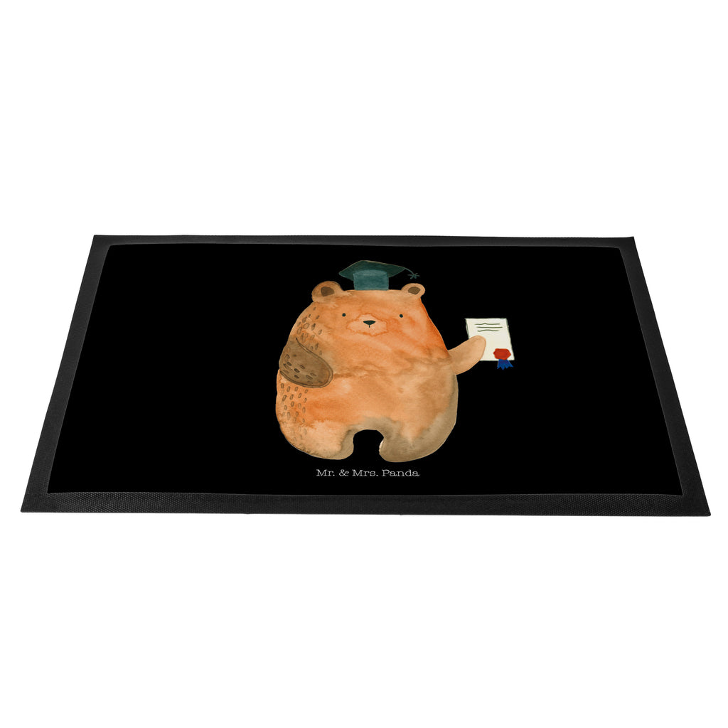 Fußmatte Prüfungsbär Abitur, Prüfungen, Prüfung bestanden, Abschluss, Zeugnis, Abschlusszeugnis Türvorleger, Schmutzmatte, Fußabtreter, Matte, Schmutzfänger, Fußabstreifer, Schmutzfangmatte, Türmatte, Motivfußmatte,  Haustürmatte, Vorleger  Bär, Teddy, Teddybär