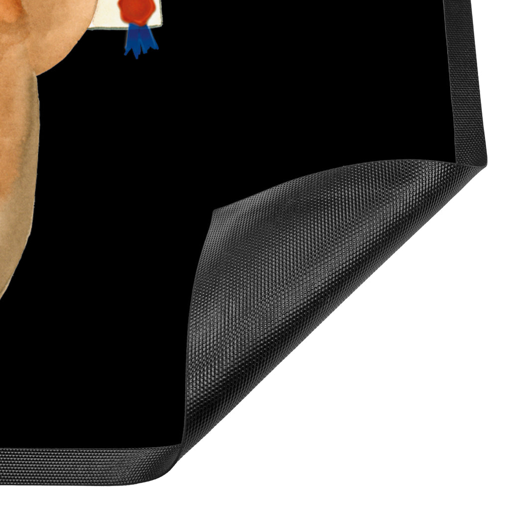 Fußmatte Prüfungsbär Abitur, Prüfungen, Prüfung bestanden, Abschluss, Zeugnis, Abschlusszeugnis Türvorleger, Schmutzmatte, Fußabtreter, Matte, Schmutzfänger, Fußabstreifer, Schmutzfangmatte, Türmatte, Motivfußmatte,  Haustürmatte, Vorleger  Bär, Teddy, Teddybär