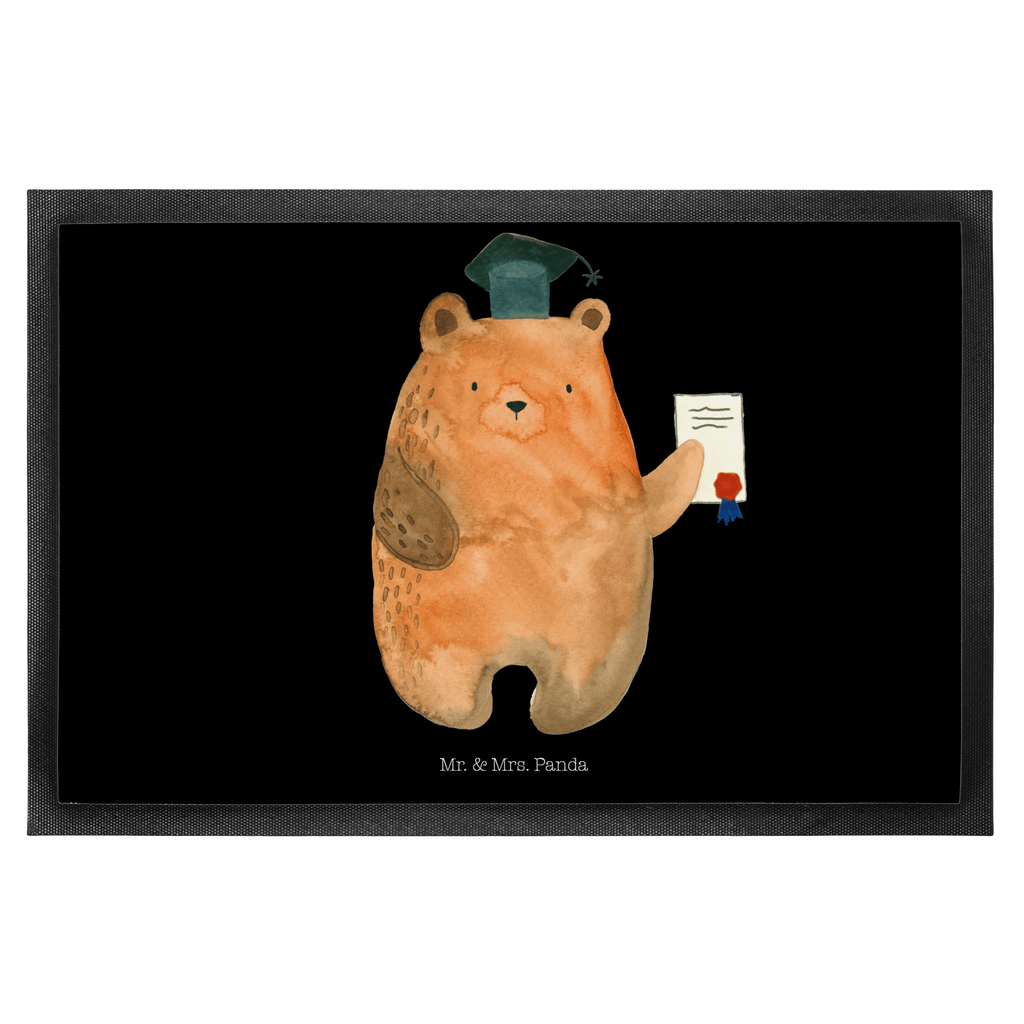 Fußmatte Prüfungsbär Abitur, Prüfungen, Prüfung bestanden, Abschluss, Zeugnis, Abschlusszeugnis Türvorleger, Schmutzmatte, Fußabtreter, Matte, Schmutzfänger, Fußabstreifer, Schmutzfangmatte, Türmatte, Motivfußmatte,  Haustürmatte, Vorleger  Bär, Teddy, Teddybär