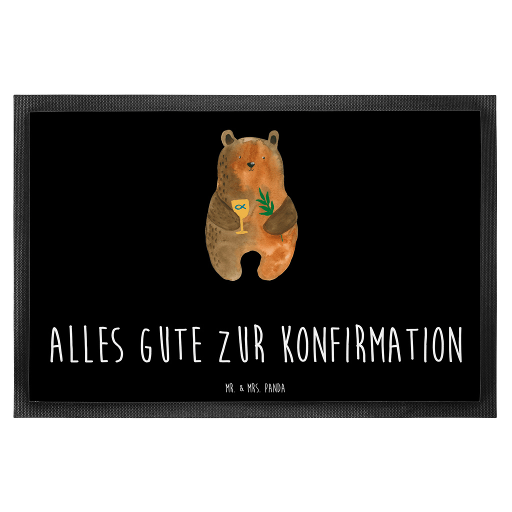 Fußmatte Konfirmation-Bär Konfirmation, Kirche, evangelisch, Gottesdienst Türvorleger, Schmutzmatte, Fußabtreter, Matte, Schmutzfänger, Fußabstreifer, Schmutzfangmatte, Türmatte, Motivfußmatte,  Haustürmatte, Vorleger  Bär, Teddy, Teddybär