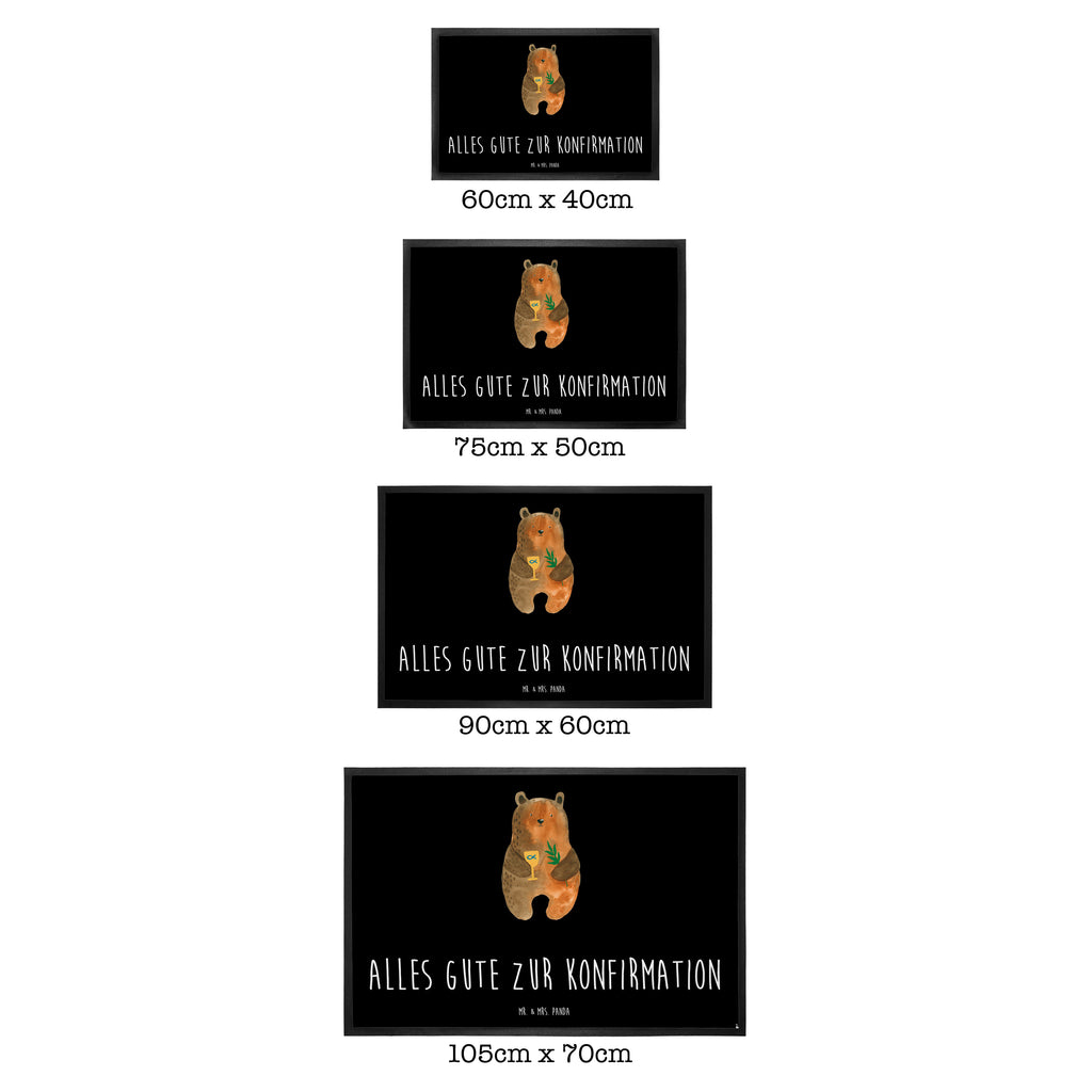 Fußmatte Konfirmation-Bär Konfirmation, Kirche, evangelisch, Gottesdienst Türvorleger, Schmutzmatte, Fußabtreter, Matte, Schmutzfänger, Fußabstreifer, Schmutzfangmatte, Türmatte, Motivfußmatte,  Haustürmatte, Vorleger  Bär, Teddy, Teddybär