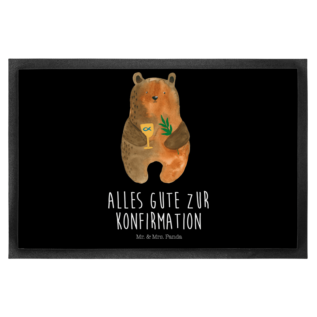 Fußmatte Konfirmation-Bär Konfirmation, Kirche, evangelisch, Gottesdienst Türvorleger, Schmutzmatte, Fußabtreter, Matte, Schmutzfänger, Fußabstreifer, Schmutzfangmatte, Türmatte, Motivfußmatte,  Haustürmatte, Vorleger  Bär, Teddy, Teddybär