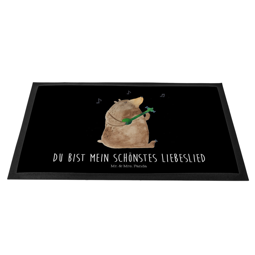 Fußmatte Bär Lied Bär, Bärchen, Bear, Liebeslied, Lied, Song, Valentinstag, Valentine, Geschenk, Partner, Liebe, Freundin, Frau, Herz, Spruch Türvorleger, Schmutzmatte, Fußabtreter, Matte, Schmutzfänger, Fußabstreifer, Schmutzfangmatte, Türmatte, Motivfußmatte,  Haustürmatte, Vorleger  Bär, Teddy, Teddybär