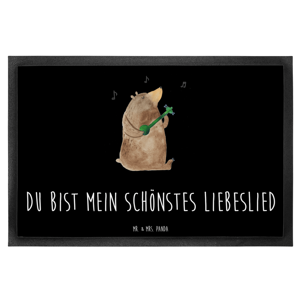 Fußmatte Bär Lied Bär, Bärchen, Bear, Liebeslied, Lied, Song, Valentinstag, Valentine, Geschenk, Partner, Liebe, Freundin, Frau, Herz, Spruch Türvorleger, Schmutzmatte, Fußabtreter, Matte, Schmutzfänger, Fußabstreifer, Schmutzfangmatte, Türmatte, Motivfußmatte,  Haustürmatte, Vorleger  Bär, Teddy, Teddybär