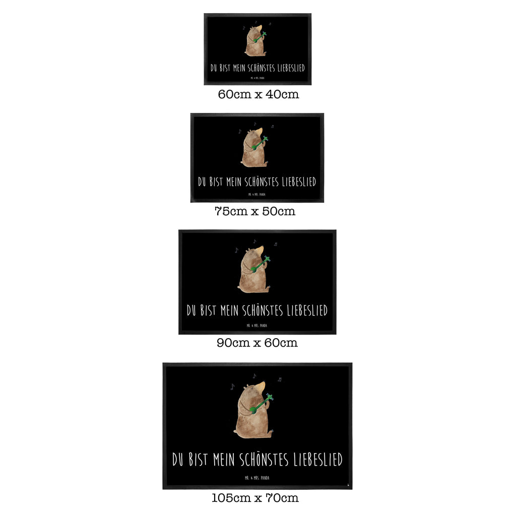 Fußmatte Bär Lied Bär, Bärchen, Bear, Liebeslied, Lied, Song, Valentinstag, Valentine, Geschenk, Partner, Liebe, Freundin, Frau, Herz, Spruch Türvorleger, Schmutzmatte, Fußabtreter, Matte, Schmutzfänger, Fußabstreifer, Schmutzfangmatte, Türmatte, Motivfußmatte,  Haustürmatte, Vorleger  Bär, Teddy, Teddybär