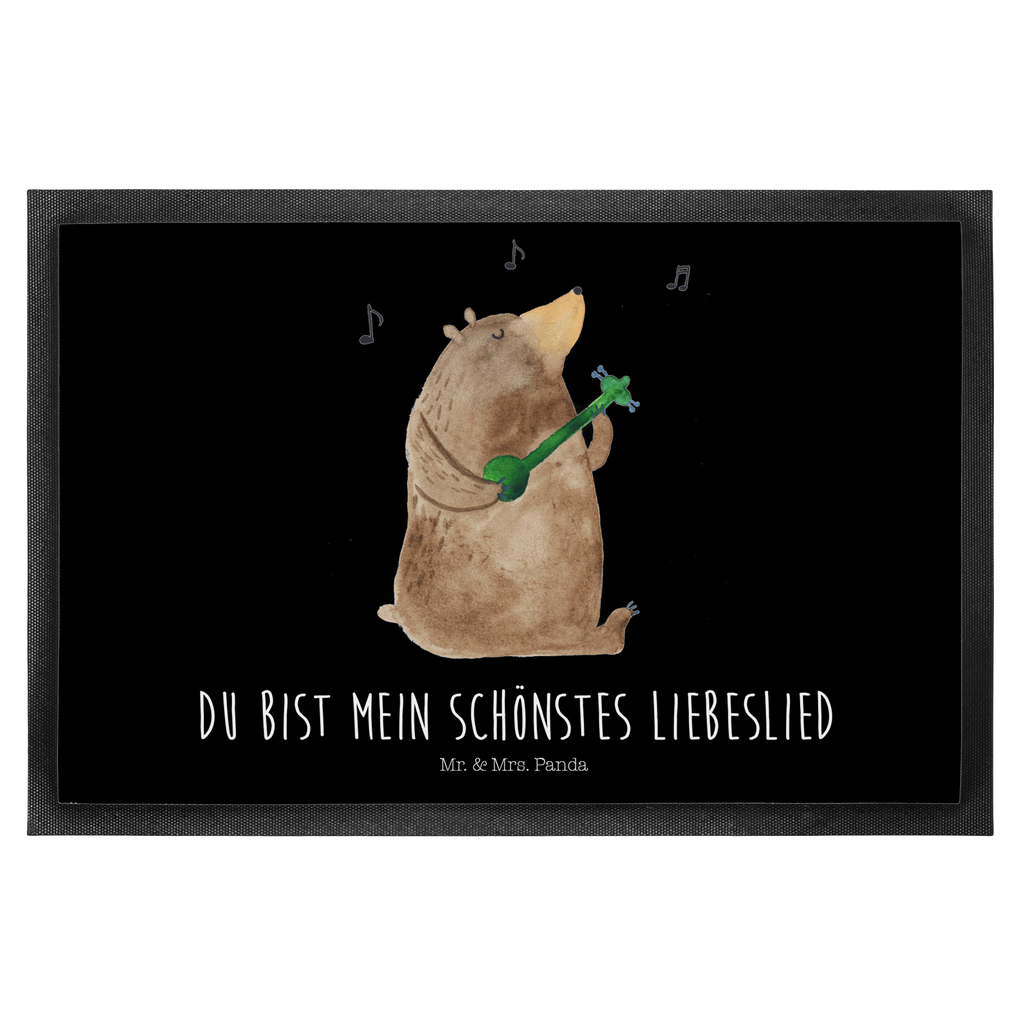 Fußmatte Bär Lied Bär, Bärchen, Bear, Liebeslied, Lied, Song, Valentinstag, Valentine, Geschenk, Partner, Liebe, Freundin, Frau, Herz, Spruch Türvorleger, Schmutzmatte, Fußabtreter, Matte, Schmutzfänger, Fußabstreifer, Schmutzfangmatte, Türmatte, Motivfußmatte,  Haustürmatte, Vorleger  Bär, Teddy, Teddybär